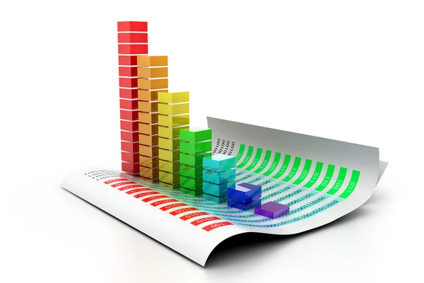 Economical business graph — Stock Photo, Image