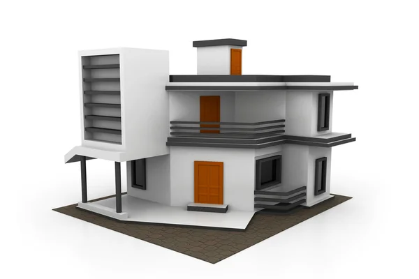 3d house model — Stock Photo, Image