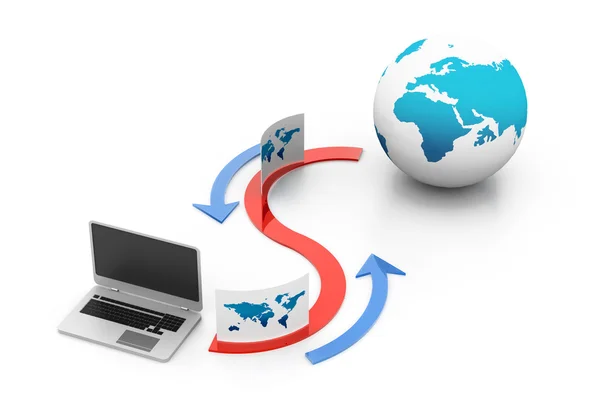 Concepto de intercambio de datos Ftp —  Fotos de Stock