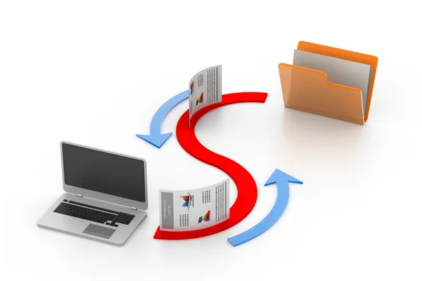 Ftp data sharing concept — Stock Photo, Image