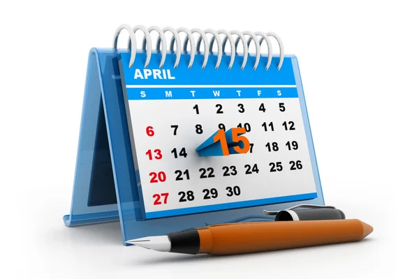 Skatt dag kalender — Stockfoto