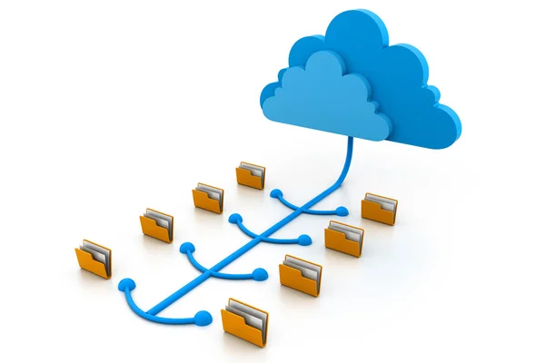 Cloud Computing-Dateien — Stockfoto