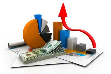 finansal rapor ve grafik
