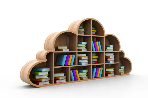 Biblioteca en la nube —  Fotos de Stock