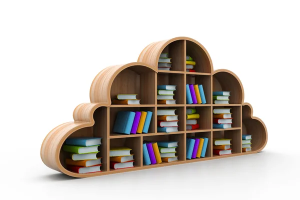 Cloud-Bibliothek — Stockfoto