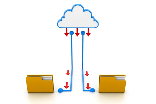 Cloud computing documenten — Stockfoto