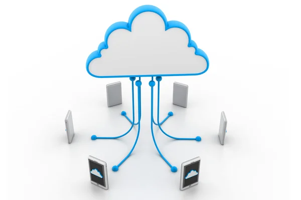 Cloud Computing-Geräte — Stockfoto