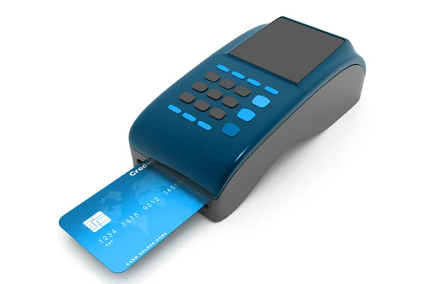 Czytnik kart kredytowych — Zdjęcie stockowe
