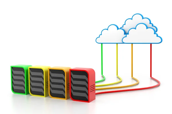 Server cloud — Foto Stock
