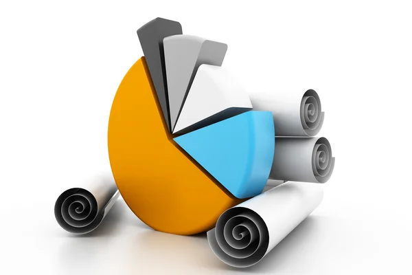 Gráfico de negócios e gráfico — Fotografia de Stock