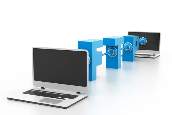 Uploading ftp Server — Stock Photo, Image