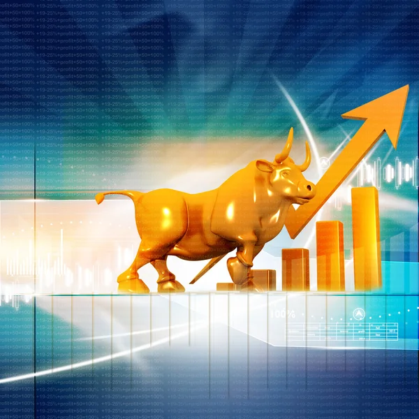 Economical Stock market graph — Stock Photo, Image