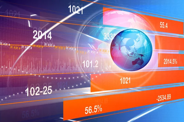 Gráfico económico del mercado de valores —  Fotos de Stock
