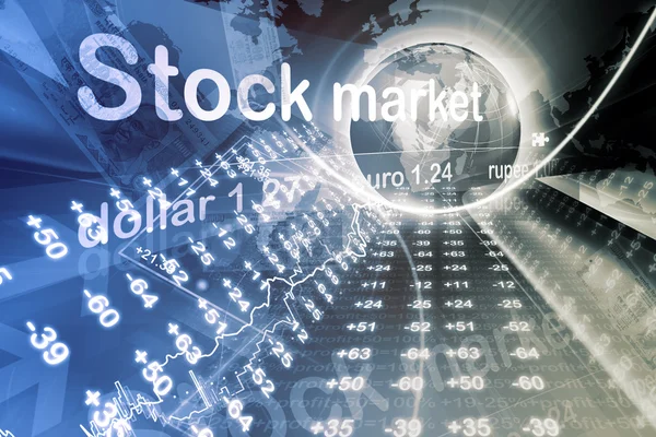 Economical Stock market graph — Stock Photo, Image