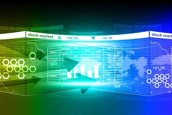 Economical Stock market graph — Stock Photo, Image