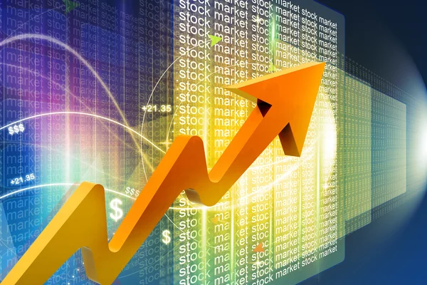 Gráfico económico del mercado de valores —  Fotos de Stock