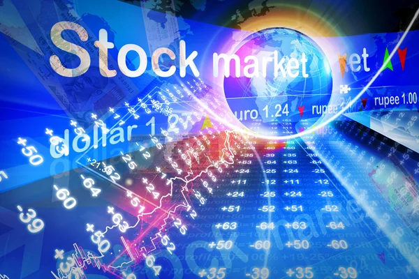 Economical Stock market graph — Stock Photo, Image