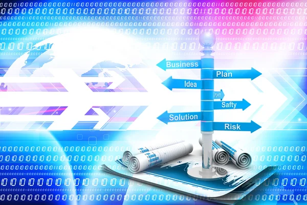 Geschäftsplanung Flussdiagramm — Stockfoto