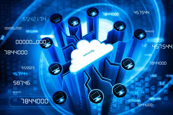 Beveiligen van cloud computing — Stockfoto