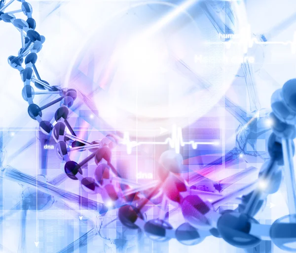 Tło cząsteczek DNA — Zdjęcie stockowe