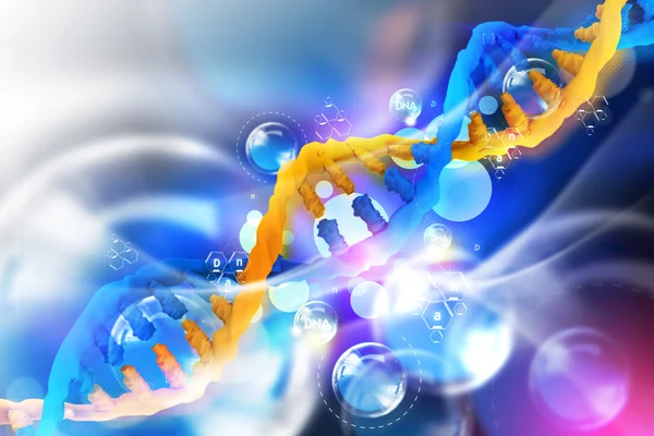 Ilustração digital de DNA — Fotografia de Stock