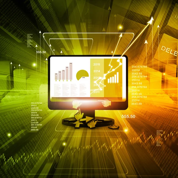 Ekonomiska börsen diagram — Stockfoto