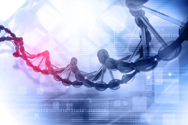 Cyfrowy ilustracja DNA — Zdjęcie stockowe