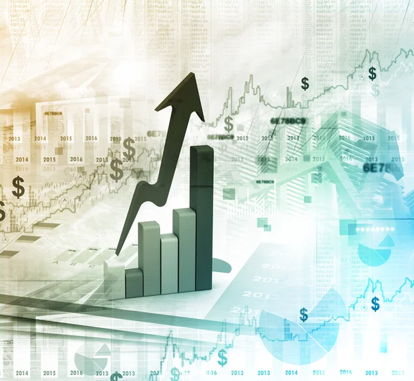 Business diagram bakgrund — Stockfoto