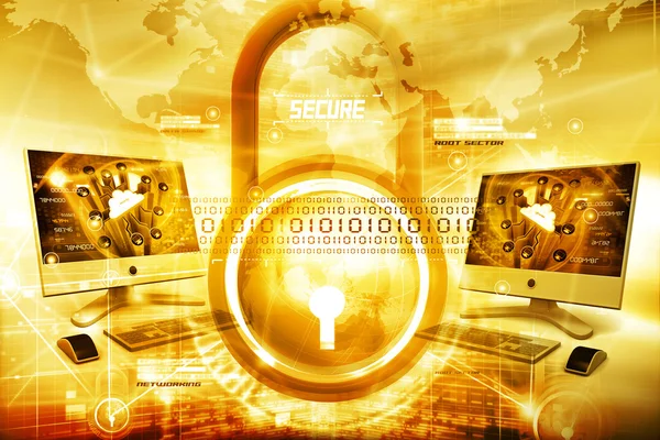Internet security background — Stock Photo, Image