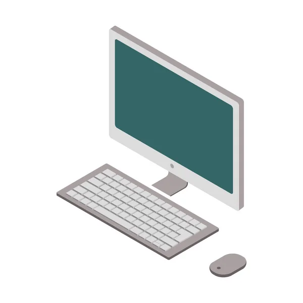 Isométrique ordinateur portable icon.Isométrique ordinateur portable vecteur illustration isolé sur fond blanc. — Image vectorielle