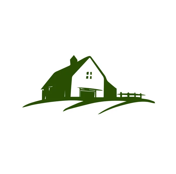 Logotipo Ícone Terra Agrícola Vetor Isolado Fundo Branco Ilustração Fazenda Ilustração De Bancos De Imagens