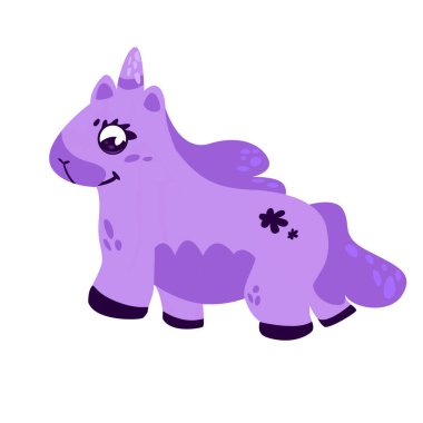 Beyaz arka planda vektör izole küçük şirin çizgi film karakteri çizimi