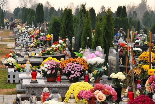 Cementerio, tradición católica — Foto de Stock