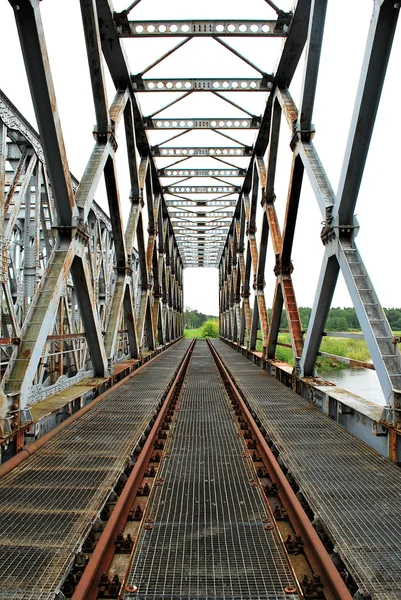 Linha ferroviária — Fotografia de Stock