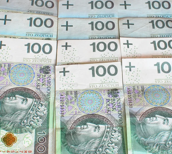 Polské měny — Stock fotografie