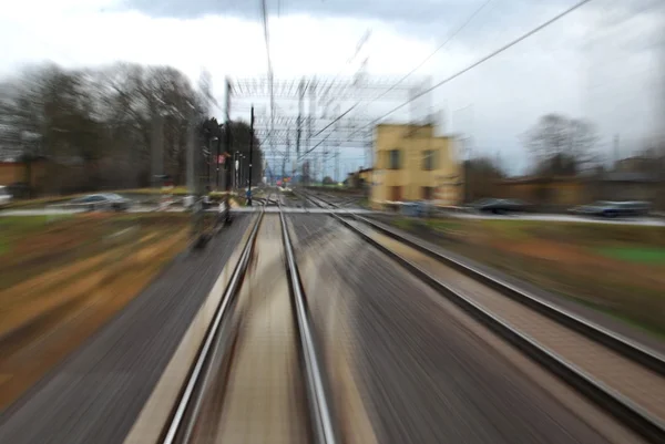 Linha ferroviária — Fotografia de Stock