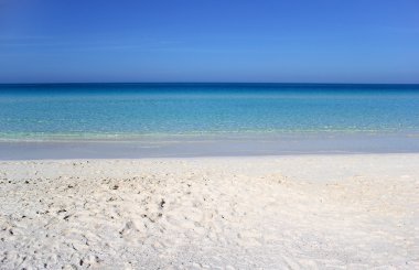 Okyanus su dalgaları ile görünüm