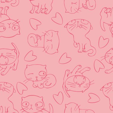 arka plan ile neşeli yavru kedi