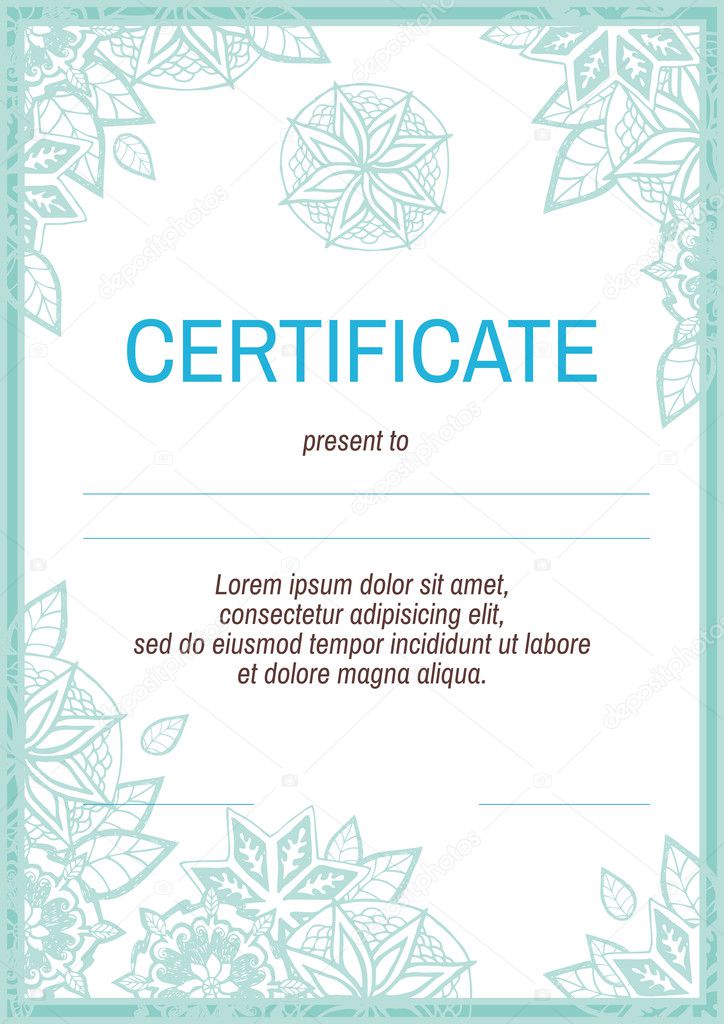 award certificate 