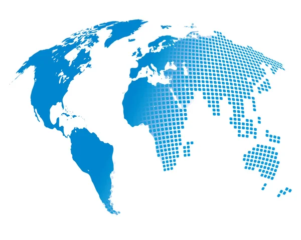 Stilisert bilde av verdenskartet – stockvektor