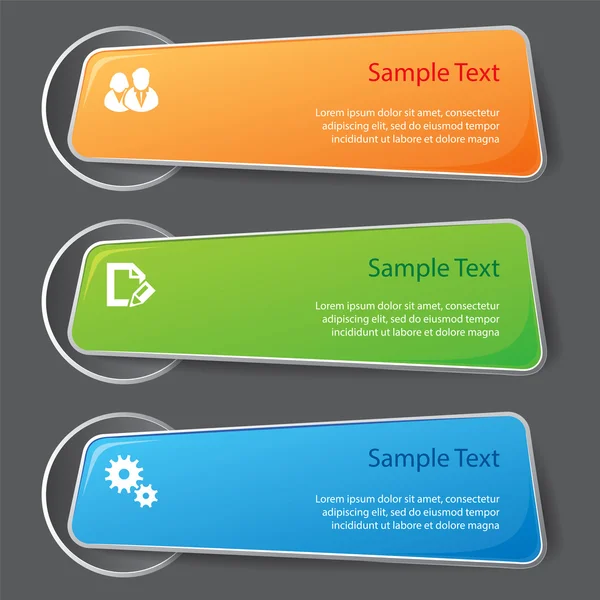 Set di elementi grafici per infografica — Vettoriale Stock