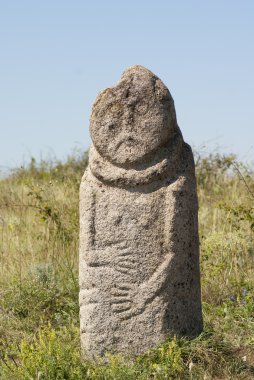 Bozkır içinde İskit taş Idol (Kurgan stellerin 