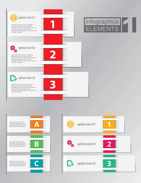 Set von Elementen der Infografik — Stockvektor