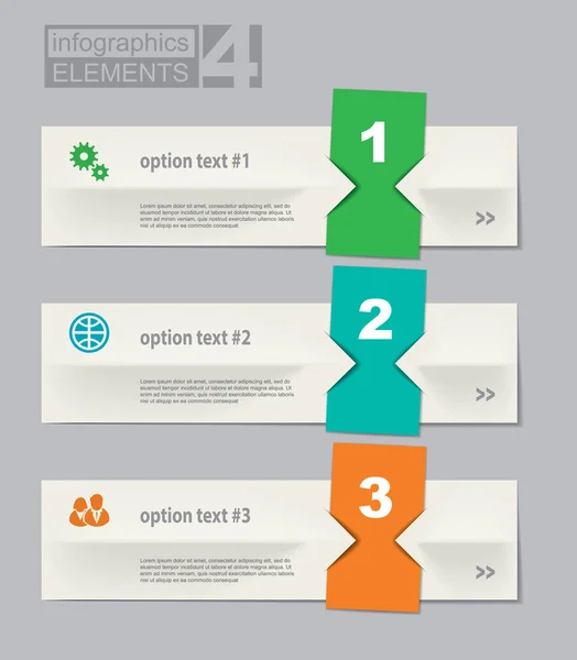 Conjunto de elementos de infografía — Vector de stock