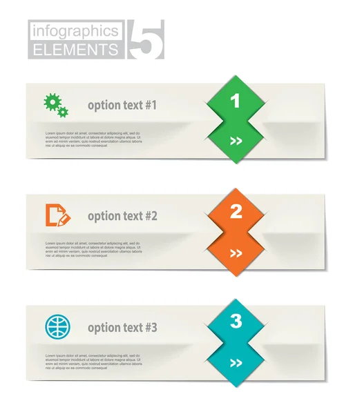 Set di elementi infografici — Vettoriale Stock