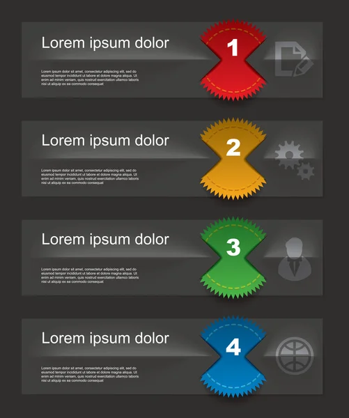 Conjunto de elementos infográficos — Vetor de Stock