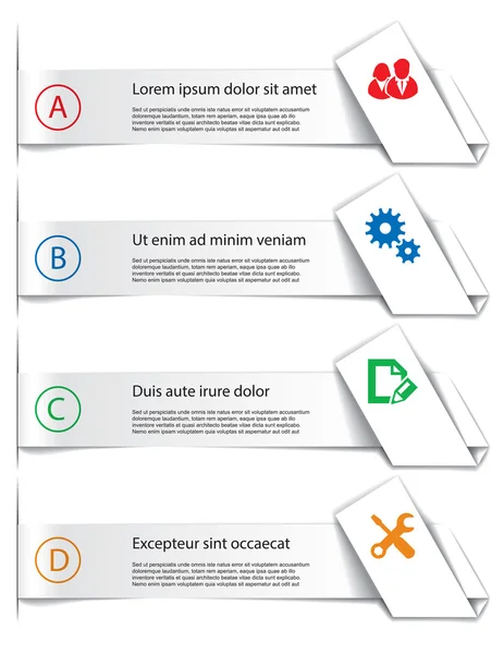 Conjunto de elementos infográficos — Vetor de Stock