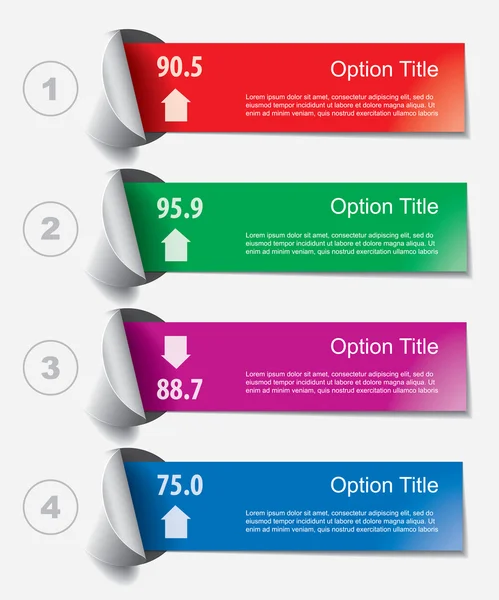 Set von Elementen der Infografik — Stockvektor