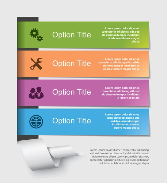 Conjunto de elementos infográficos — Vetor de Stock