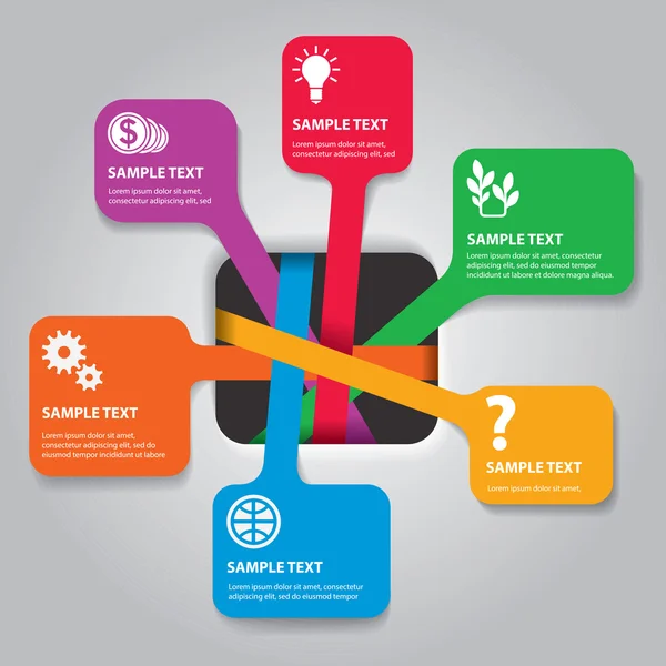 Conjunto de elementos infográficos —  Vetores de Stock